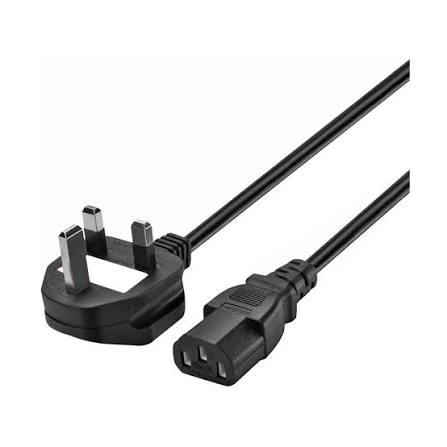 3-Pin Smart Desktop Power Cable (White) Fuse